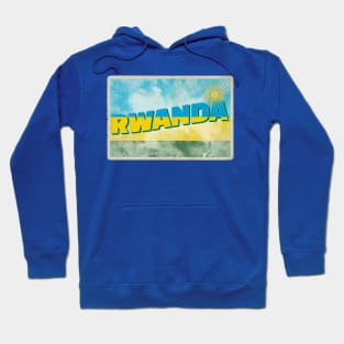 Rwanda Vintage style retro souvenir Hoodie